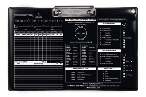 Pooleys NFB021 FB-2 FLIGHT BOARD